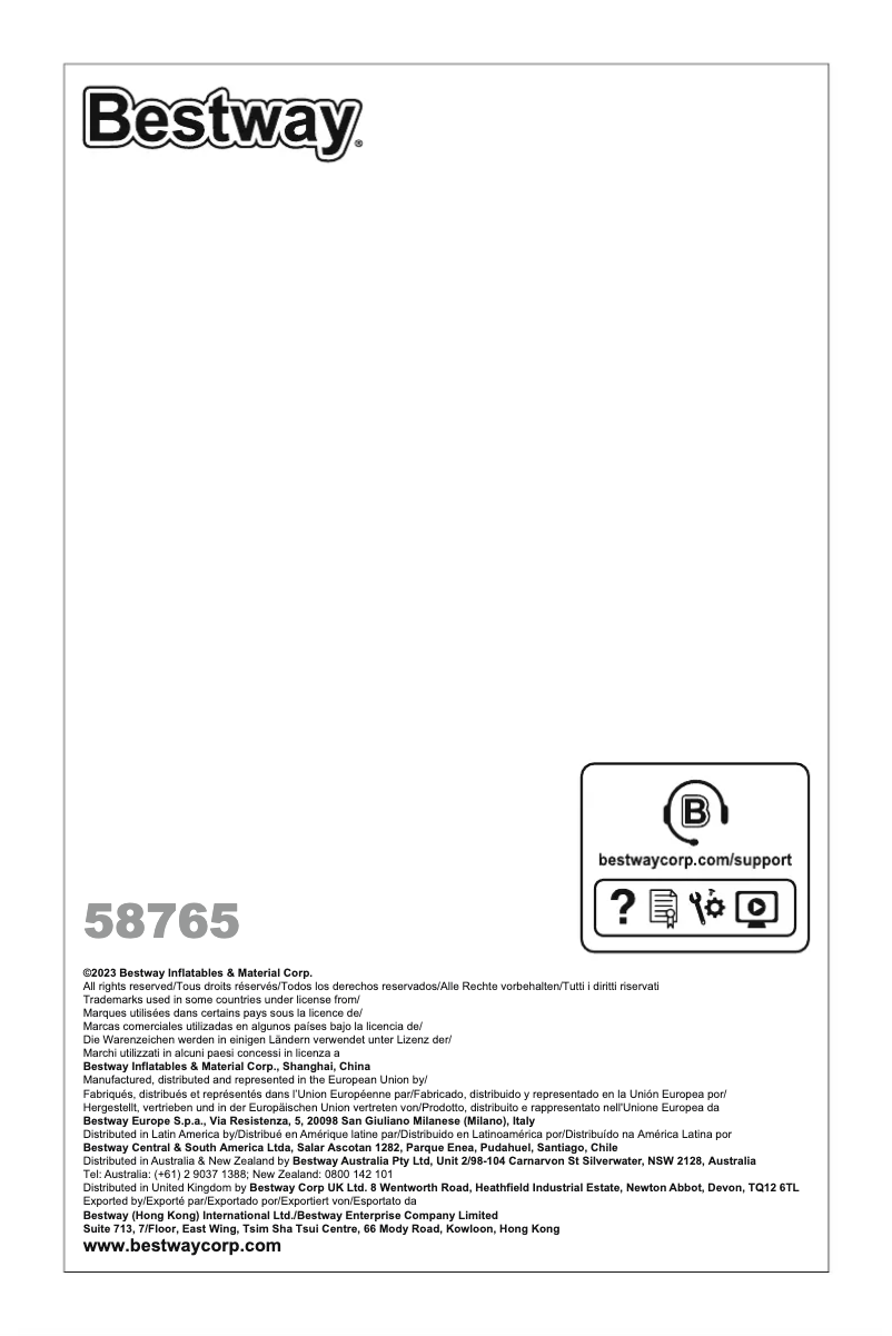 Image de la première page du manuel de l'appareil Aquatronix G200 58765