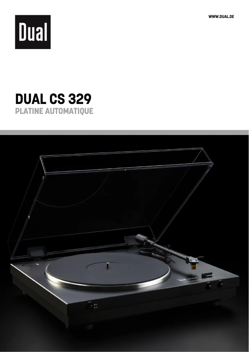 Page 1 de la notice Brochure Dual CS 329