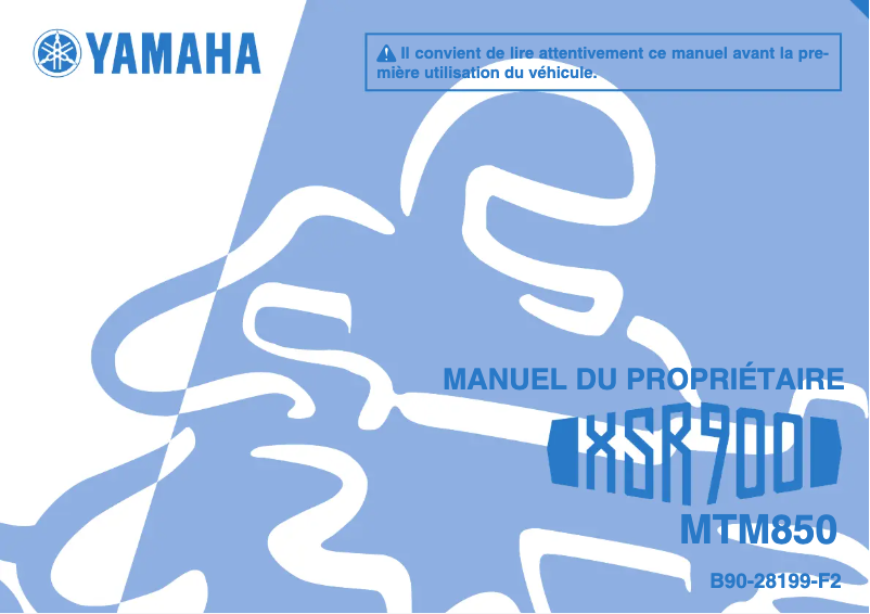 Page 1 de la notice Manuel utilisateur Yamaha XSR900 (2018)