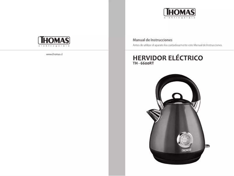 Page 1 de la notice Manuel utilisateur Thomas TH-6600RT