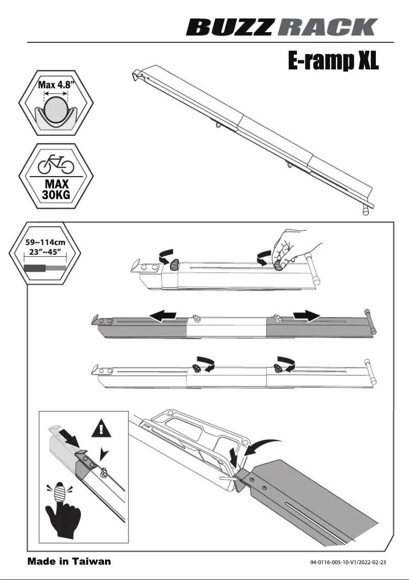 Image de la première page du manuel de l'appareil E-Ramp Xl