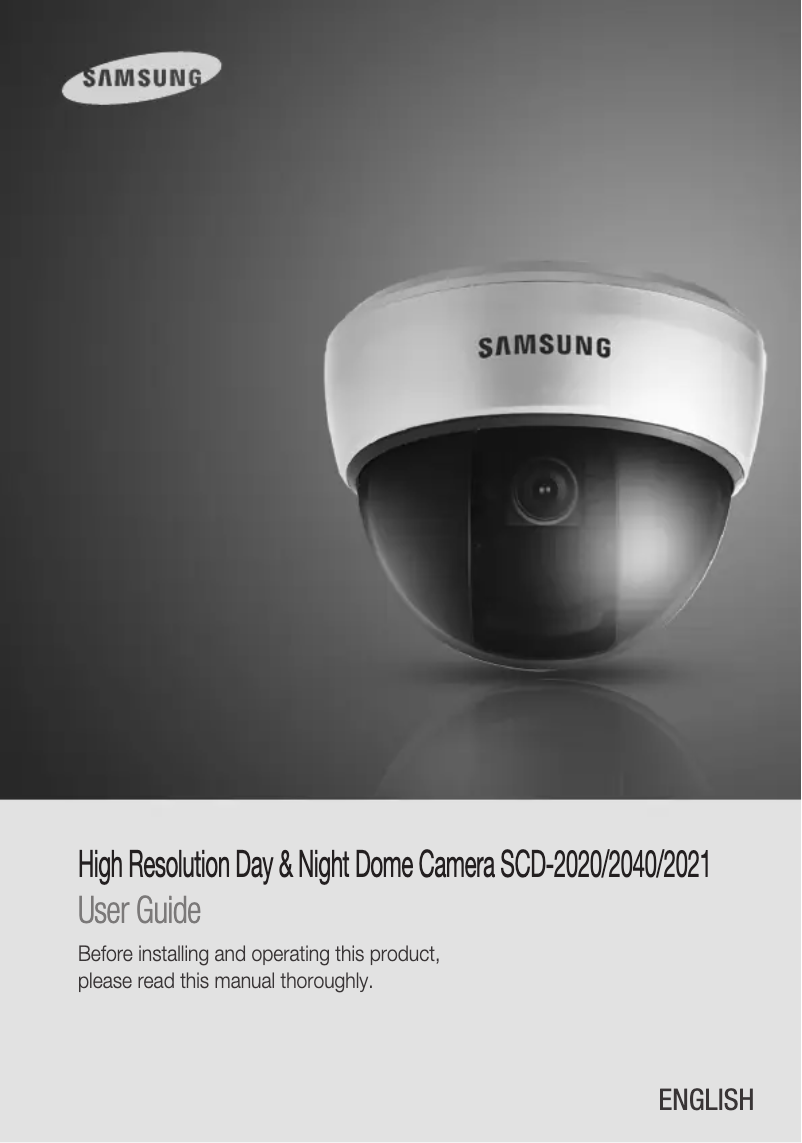 Page n°1 - Manuel utilisateur Samsung SCD-2020B