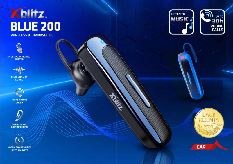 Image de la première page du manuel de l'appareil Blue 200