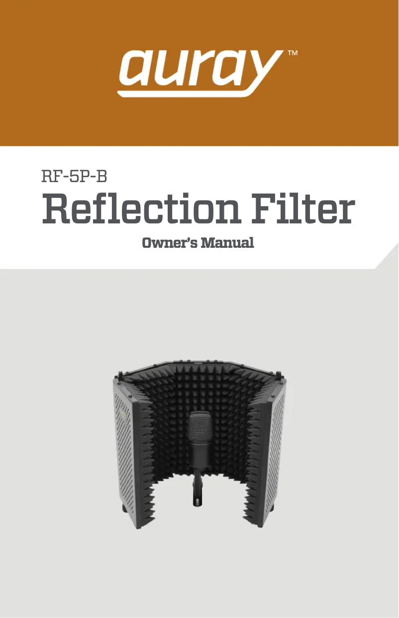 Page 1 de la notice Manuel utilisateur Auray RF-5P-BK