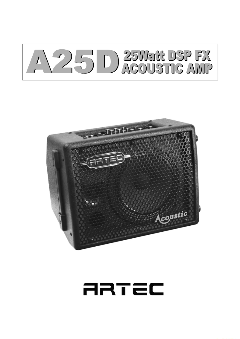 Page n°1 - Manuel utilisateur Artec A50D