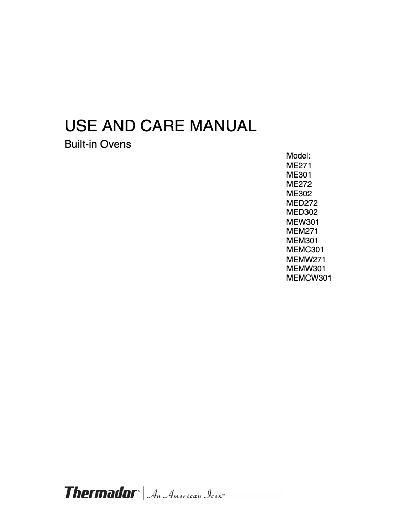 Image de la première page du manuel de l'appareil ME301ES