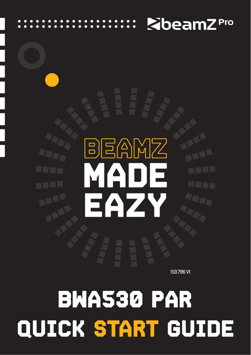 Page 1 de la notice Guide de démarrage rapide BeamZ BWA530
