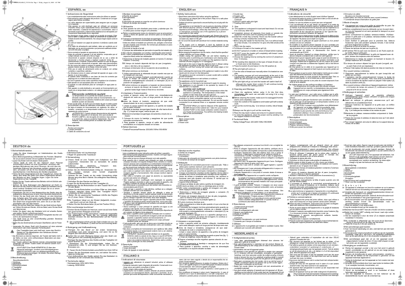 Image de la première page du manuel de l'appareil Buon Giorno TC5301