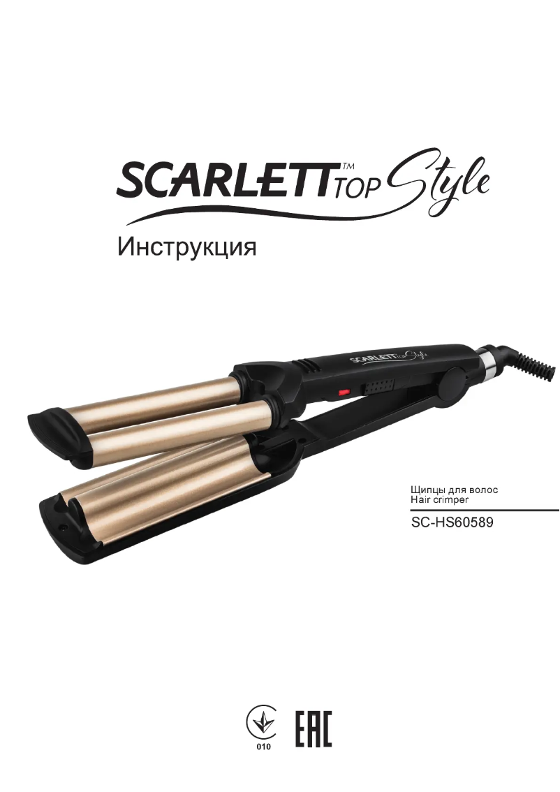 Image de la première page du manuel de l'appareil SC-HS60589