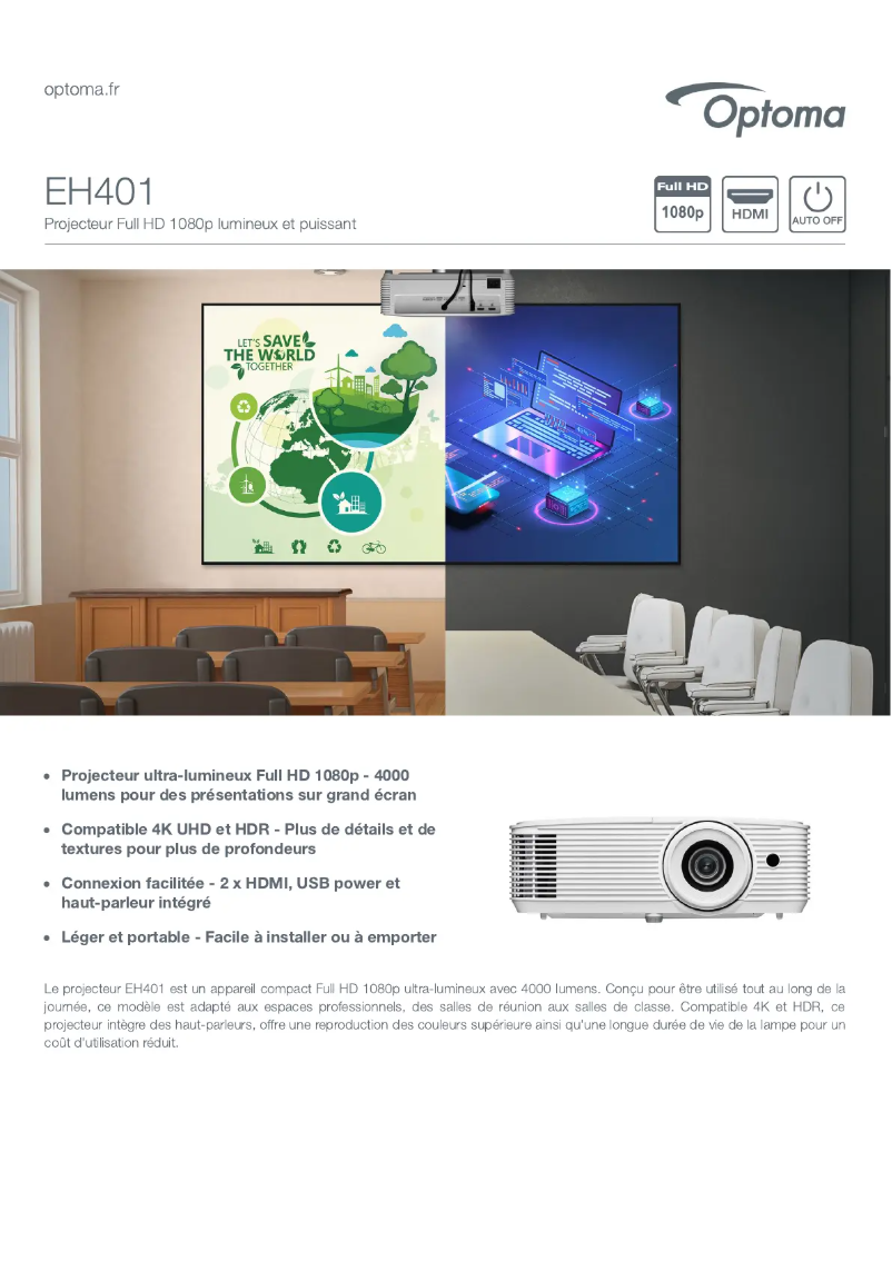 Image de la première page du manuel de l'appareil EH401