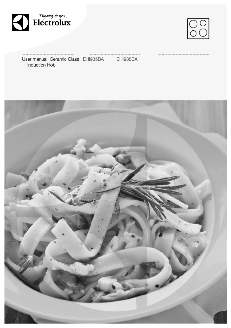 Image de la première page du manuel de l'appareil EHI938BA