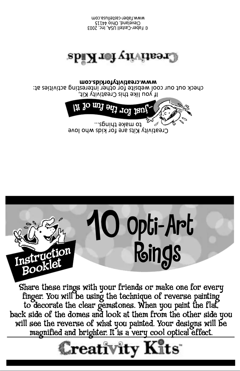 Page 1 de la notice Manuel utilisateur Faber-Castell Opti Art Rings