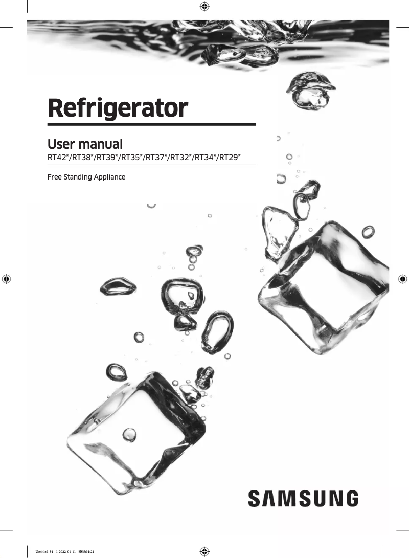 Página 1 del manual Manual de usuario Samsung RT35K553ASL