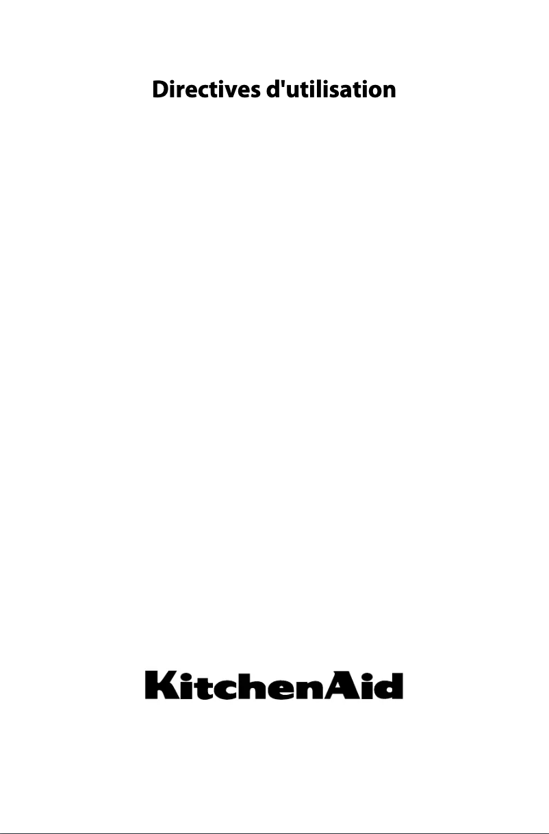 Page n°1 - Manuel utilisateur KitchenAid KOHCP 60600