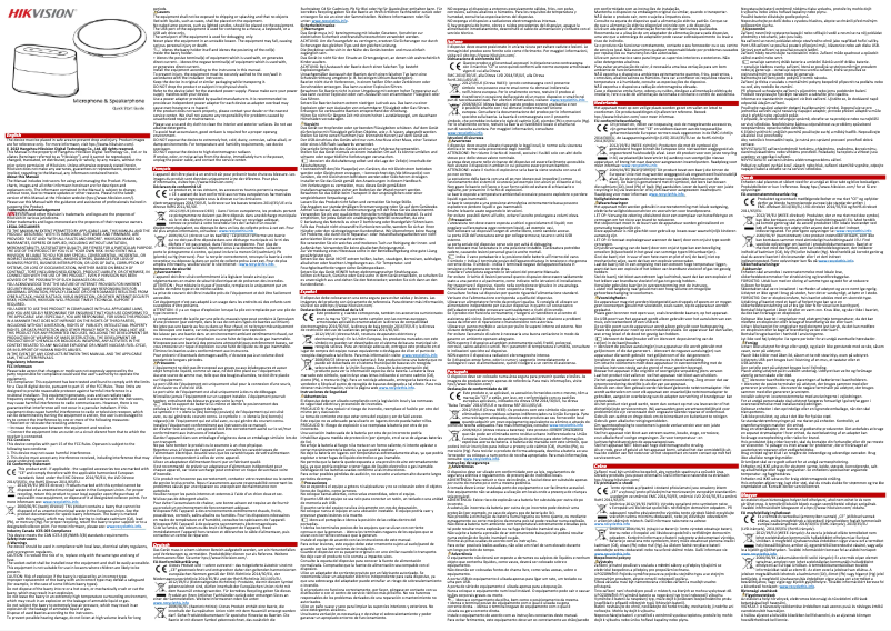 Página 1 del manual Guía de inicio rápido Hikvision DS-UAC-M1P