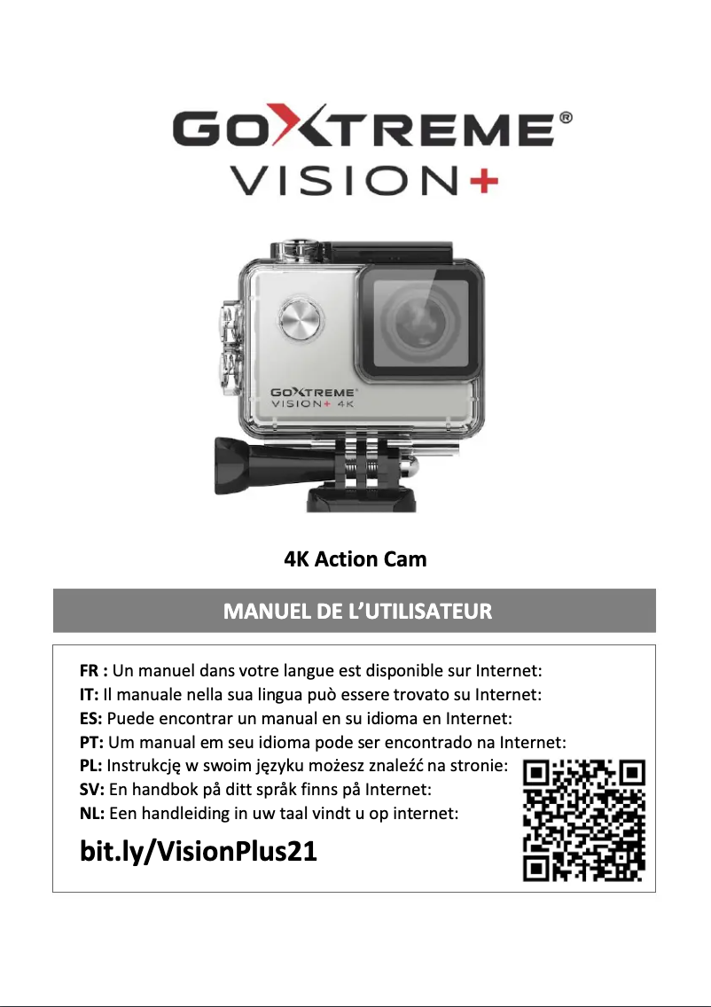 Page n°1 - Manuel utilisateur GoXtreme Vision+