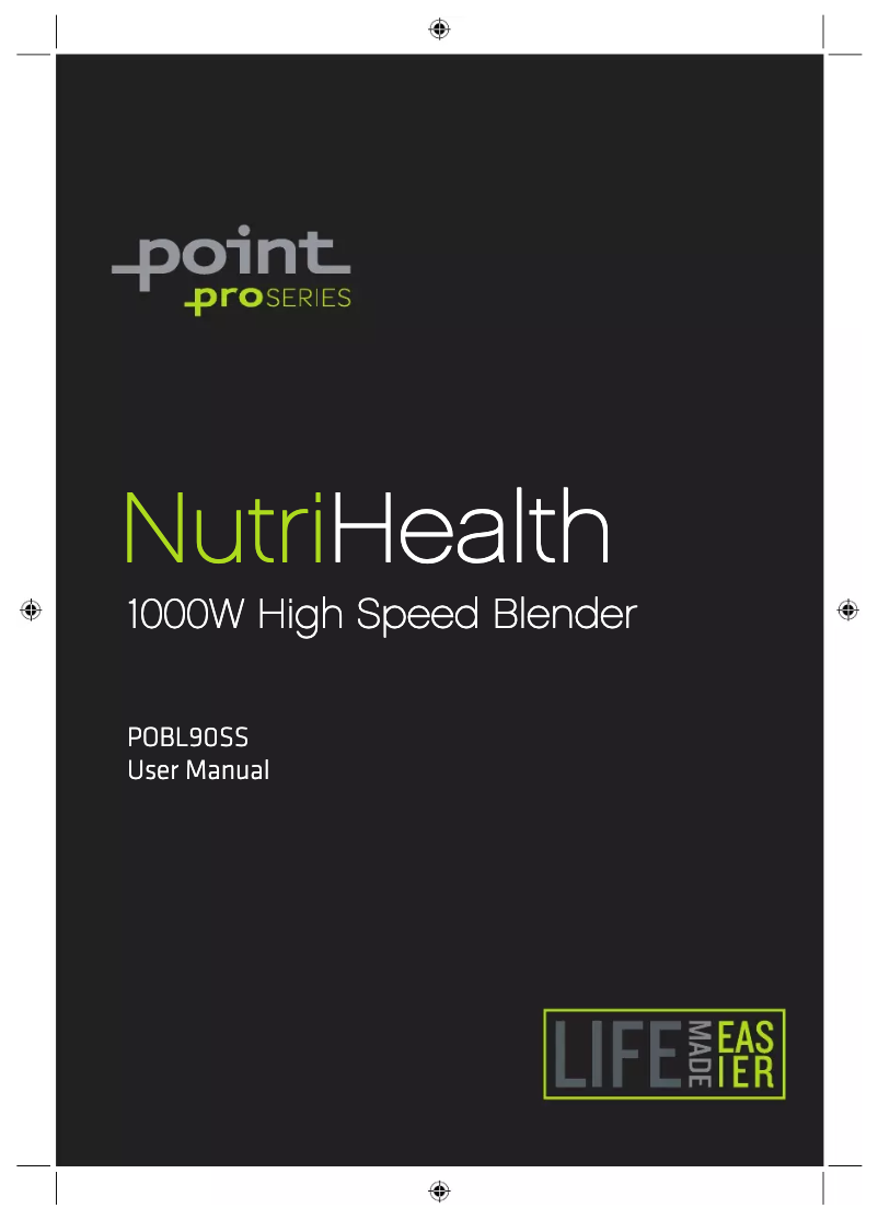 Page n°1 - Manuel utilisateur Point POBL90SS