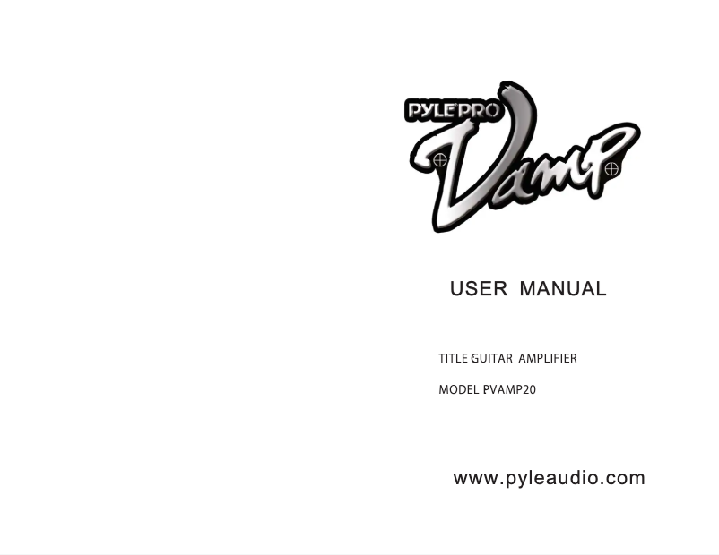 Image de la première page du manuel de l'appareil PVAMP20