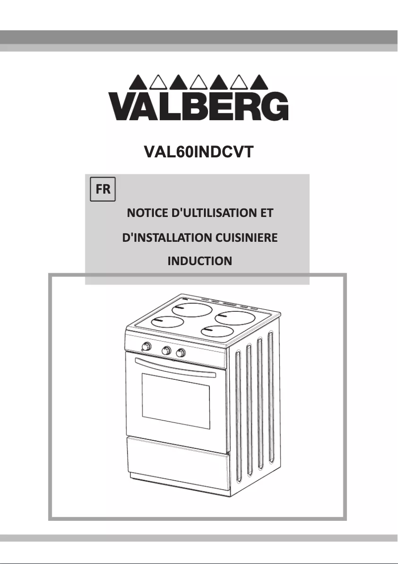 Image de la première page du manuel de l'appareil VAL60INDCVT