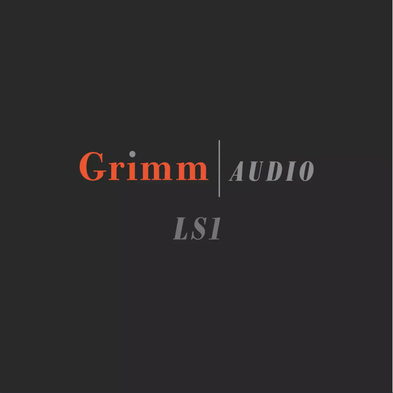 Page n°1 - Manuel utilisateur Grimm Audio SB1