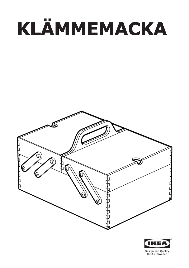 Image de la première page du manuel de l'appareil KLÄMMEMACKA 504.288.15