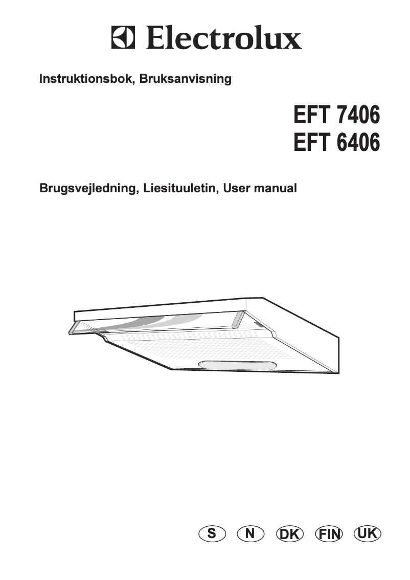 Page 1 de la notice Manuel utilisateur Electrolux EFT6406/S