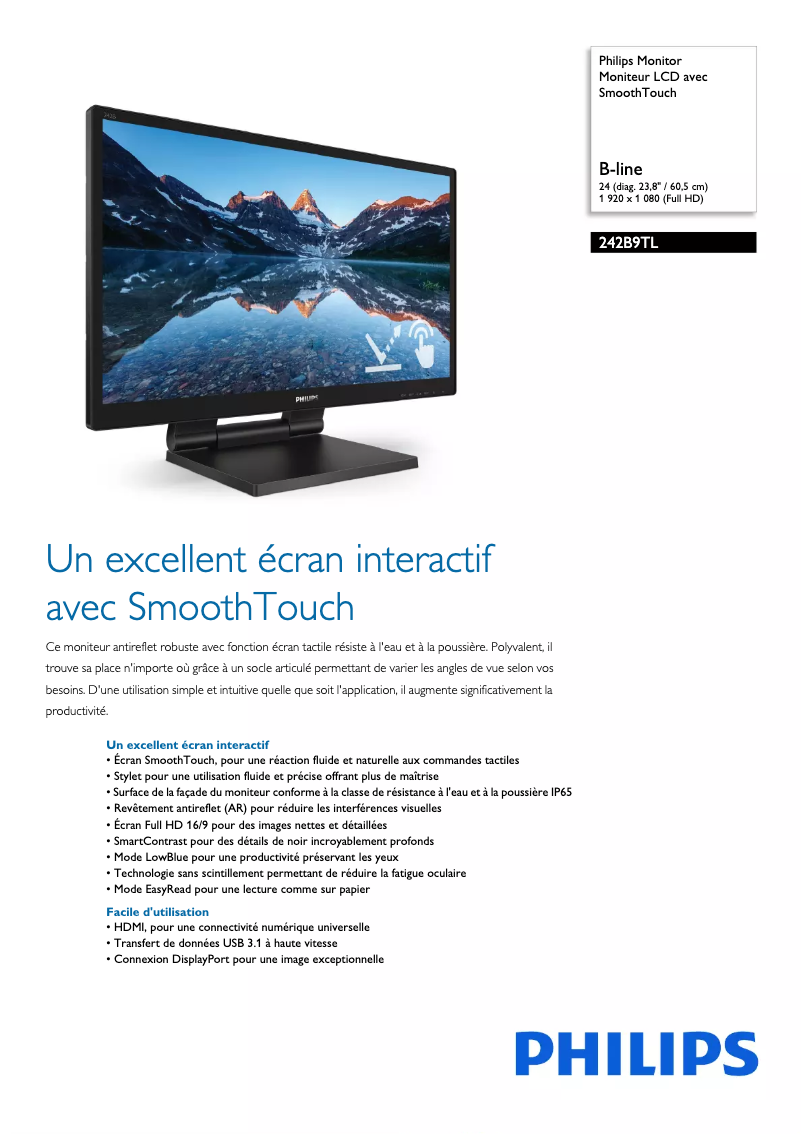 First page image of the manual for B Line 242B9TL