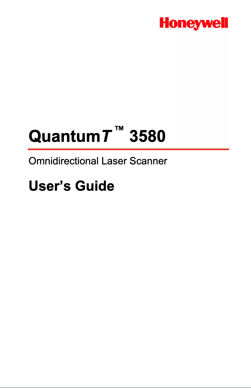 Image de la première page du manuel de l'appareil QuantumT 3580