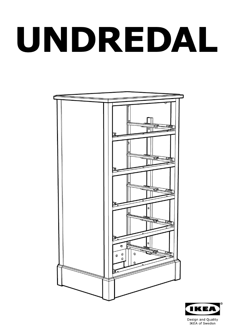 Image de la première page du manuel de l'appareil UNDREDAL (67x49x122)