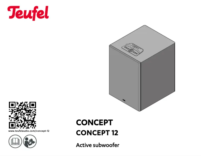 Page 1 de la notice Manuel utilisateur Teufel Concept 12