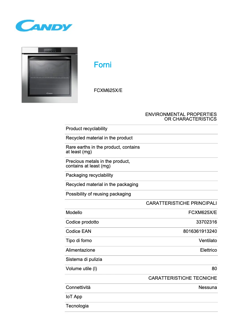 Image de la première page du manuel de l'appareil FCXM625X/E