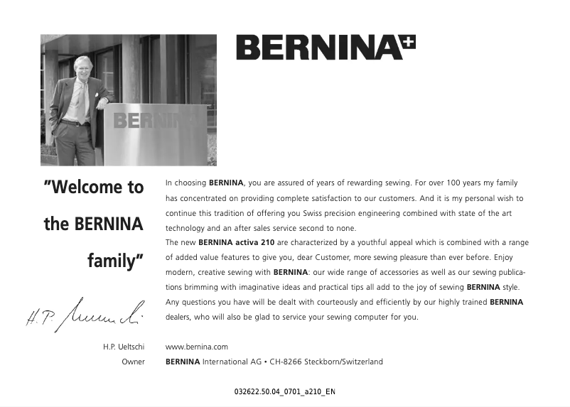 Image de la première page du manuel de l'appareil Activa 210