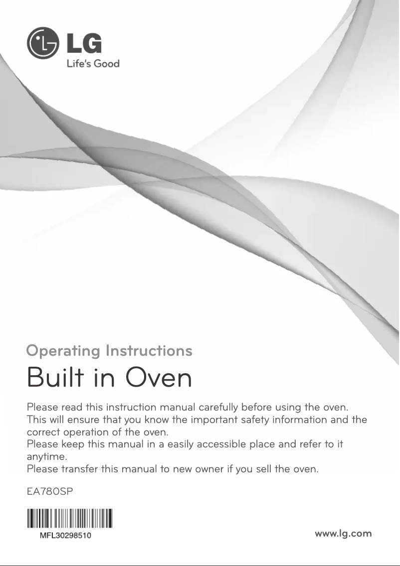 Página 1 del manual Manual de usuario LG EA780SP