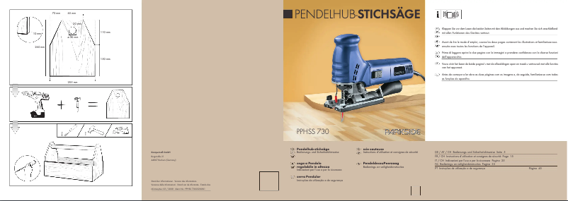 Image de la première page du manuel de l'appareil PPHSS 730