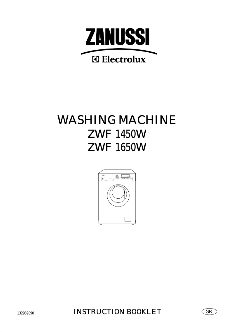 Page 1 de la notice Manuel utilisateur Zanussi-Electrolux ZWF 1450 W