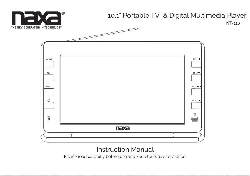 Image de la première page du manuel de l'appareil NT-110