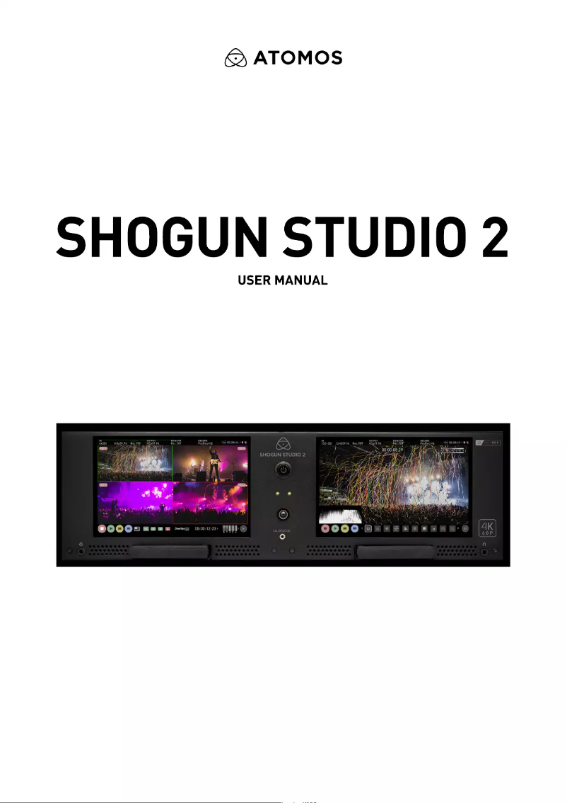 Page n°1 - Manuel utilisateur Atomos Shogun Studio 2