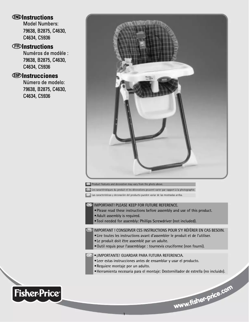 Image de la première page du manuel de l'appareil Healthy Care B2875