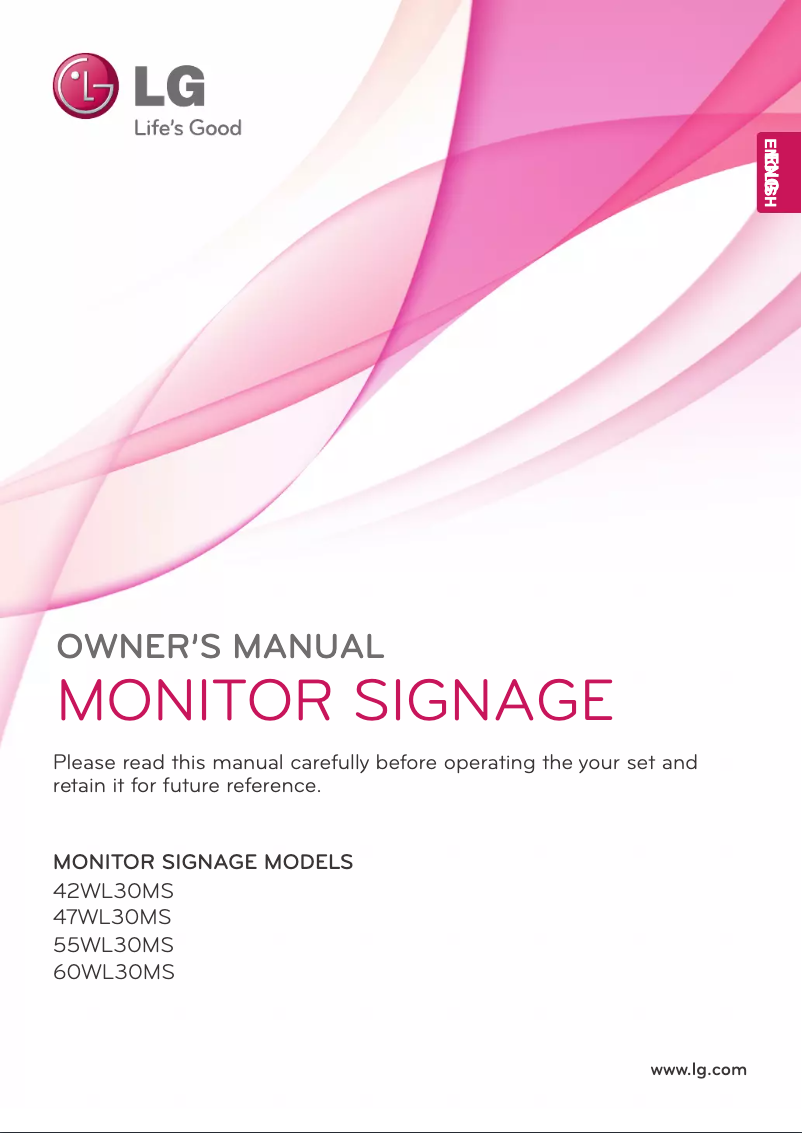 Page n°1 - Manuel utilisateur LG RC7055AH2Z