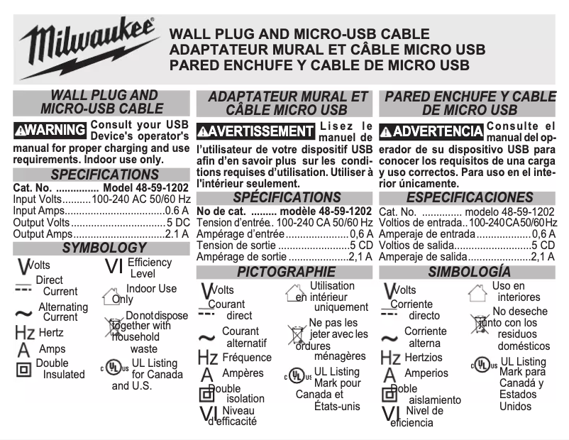 Imagen de la primera página del manual del dispositivo 48-59-1202