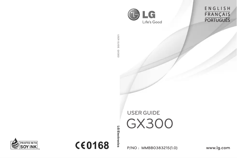 Image de la première page du manuel de l'appareil GX300