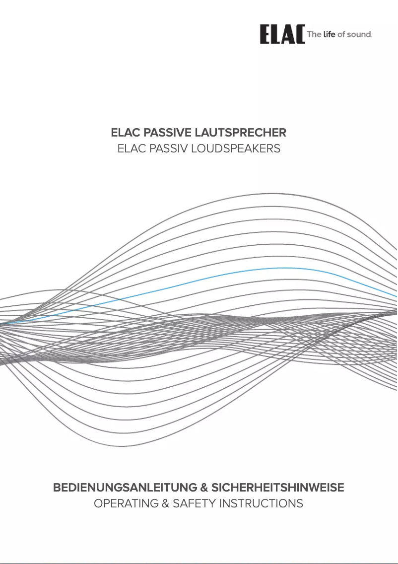 Page 1 de la notice Manuel utilisateur ELAC VELA BS 403