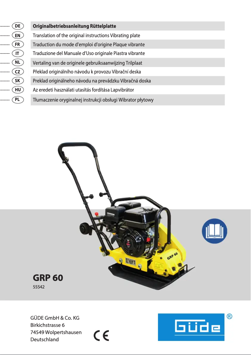 Page n°1 - Manuel utilisateur Güde GRP 60