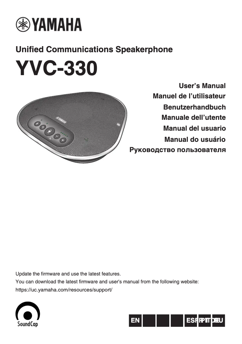 Page 1 de la notice Manuel utilisateur Yamaha YVC-330