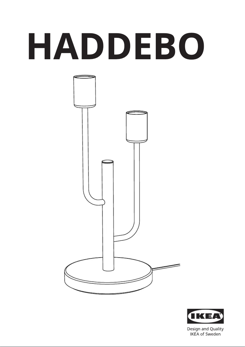 Image de la première page du manuel de l'appareil HADDEBO 705.088.30