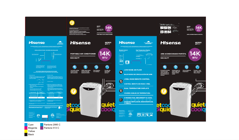 Page 1 de la notice Manuel utilisateur Hisense AP14CR1WG