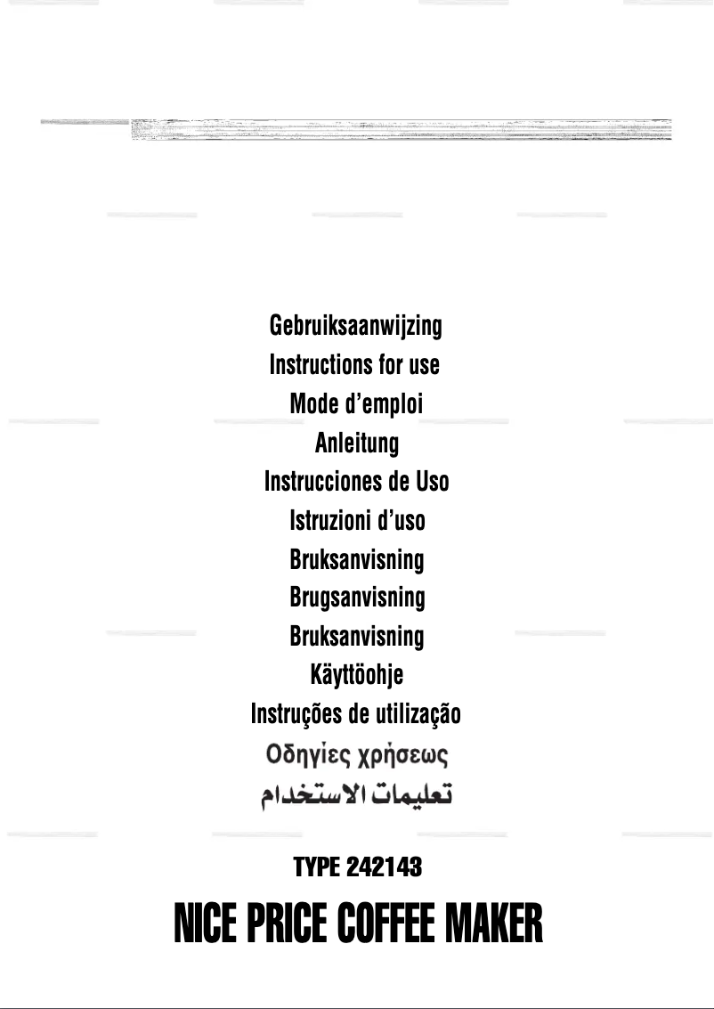 Page 1 de la notice Manuel utilisateur Princess 242143