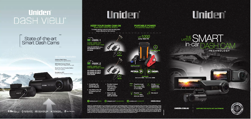 Page 1 de la notice Brochure Uniden iGO CAM 75