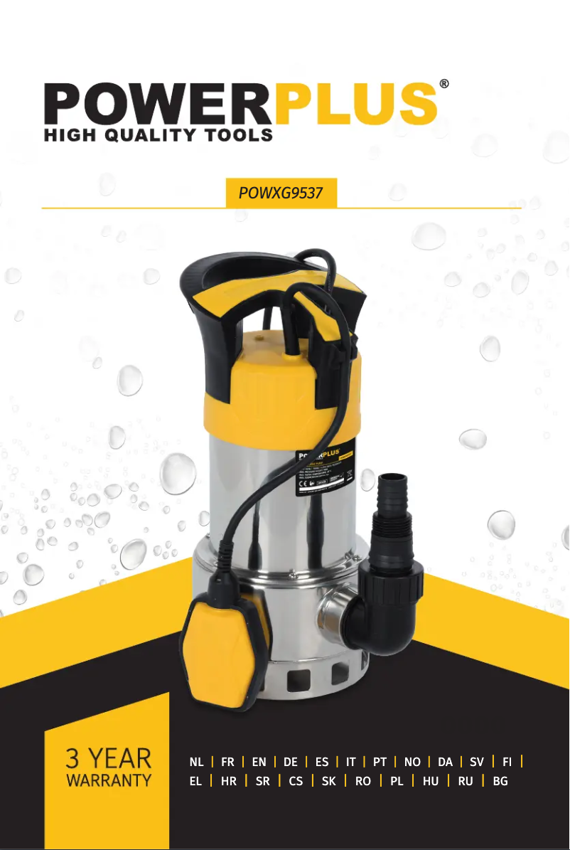 Page 1 de la notice Manuel utilisateur PowerPlus POWXG9537