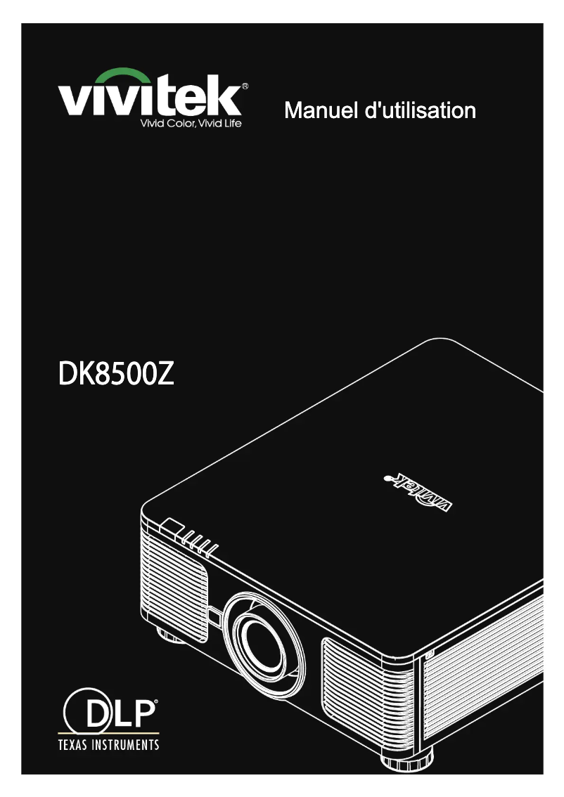 Image de la première page du manuel de l'appareil DK8500Z